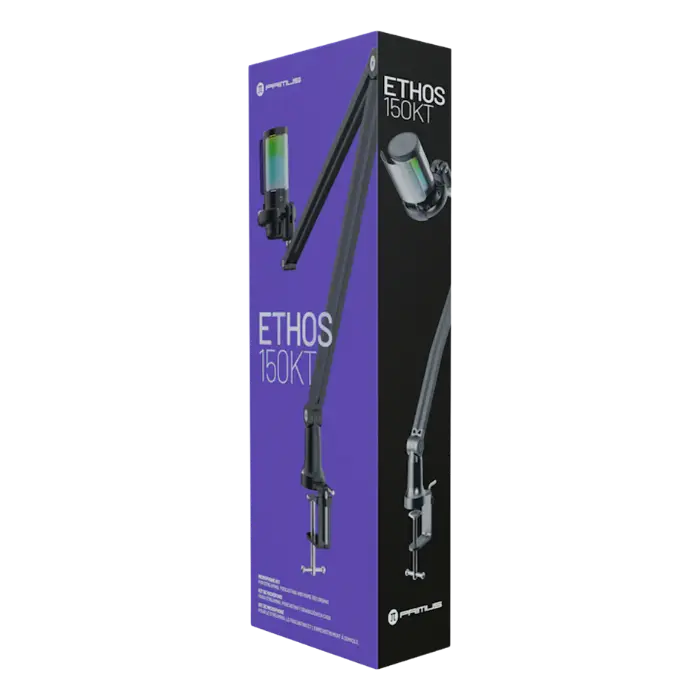 Set de Micrófono Primus Gaming ETHOS150KT Alámbrico CondensadorCardioide RGB Negro PMI-150KT (5).webp