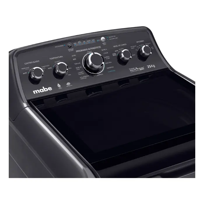 Lavadora Automática Mabe Aqua Saver Green 25kg Carga Superior Negra LMP75205WDAB0 (4).webp