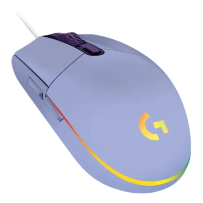 Mouse Logitech G203 LightSync Alámbrico USB-A 8.000DPI Lila 910-005851 (1).webp