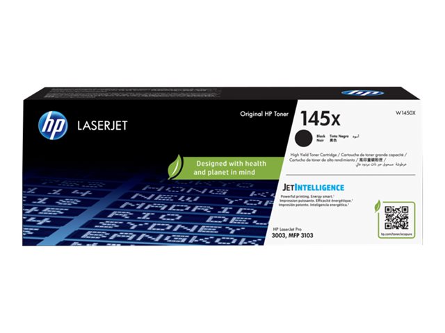 Cartucho de Tóner Negro HP LaserJet 145X 610g W1450X