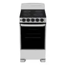 Cocina Eléctrica Atlas 20" 4 Quemadores Plateado/Negro EAE5020BSS0