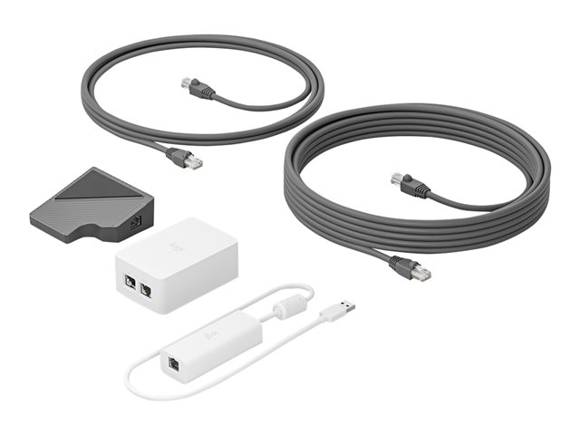 Logitech Cat5e Kit - Kit de accesorios para videoconferencias - para Logitech Base Bundle, RoomMate + MeetUp + Tap IP; Room Solu