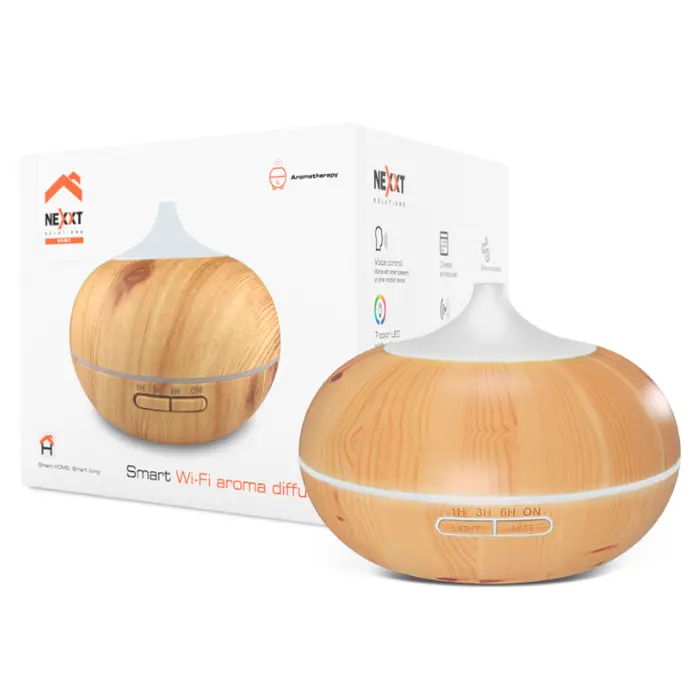 Difusor de Aromas Inteligente Nexxt Solutions Wi-Fi Luz Led Multicolor Control por App NHA-A600