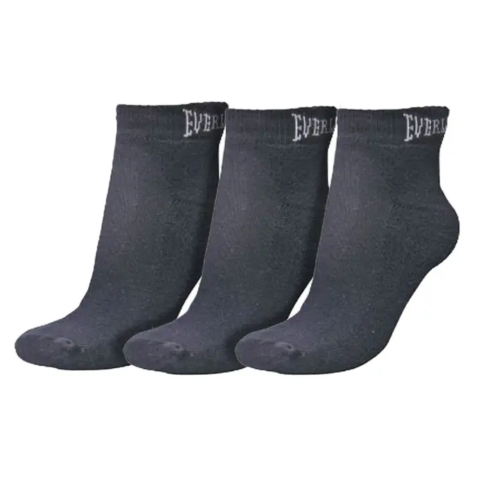 Media Everlast Tobilleras para Mujer Tallas 9 11 Negras Set de 3 Pares EVPW04-BK