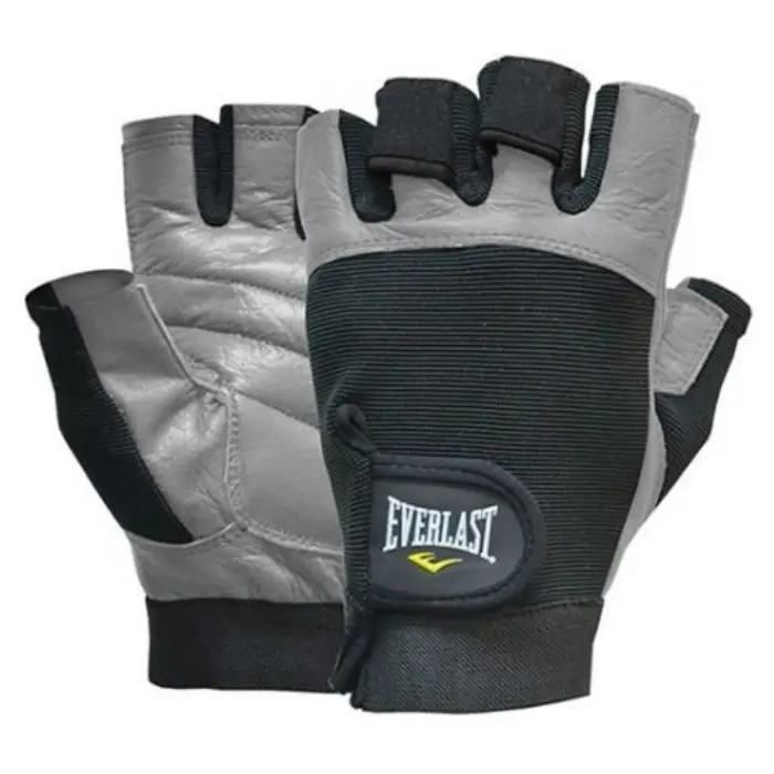 Guantes de Pesas Everlast Authority II Negro con Gris Talla S EVWG7K8A52-S