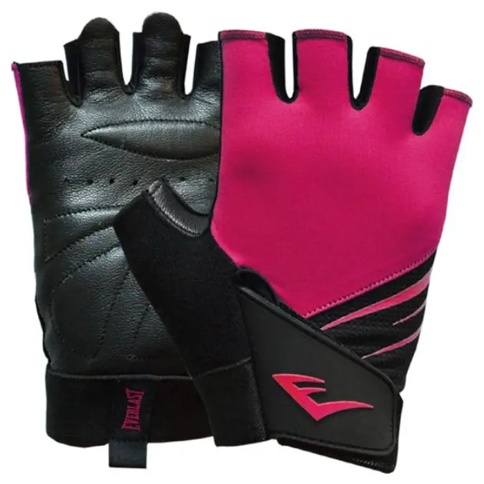 Guantes De Pesas Everlast Super Fit #M Rosa/Negro EVWG7H803-M