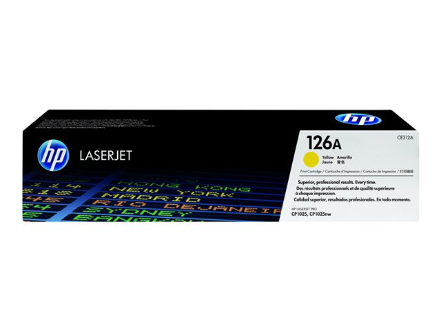Cartucho de Tóner Amarillo HP LaserJet 126A CE312A