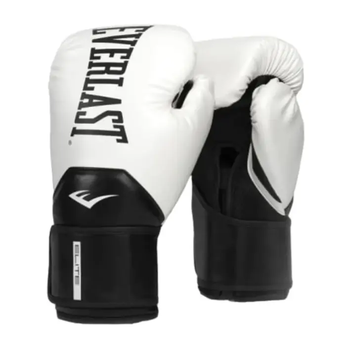 Guantes De Boxeo Everlast Elite 2 12 Oz Blanco con Negro P00003276