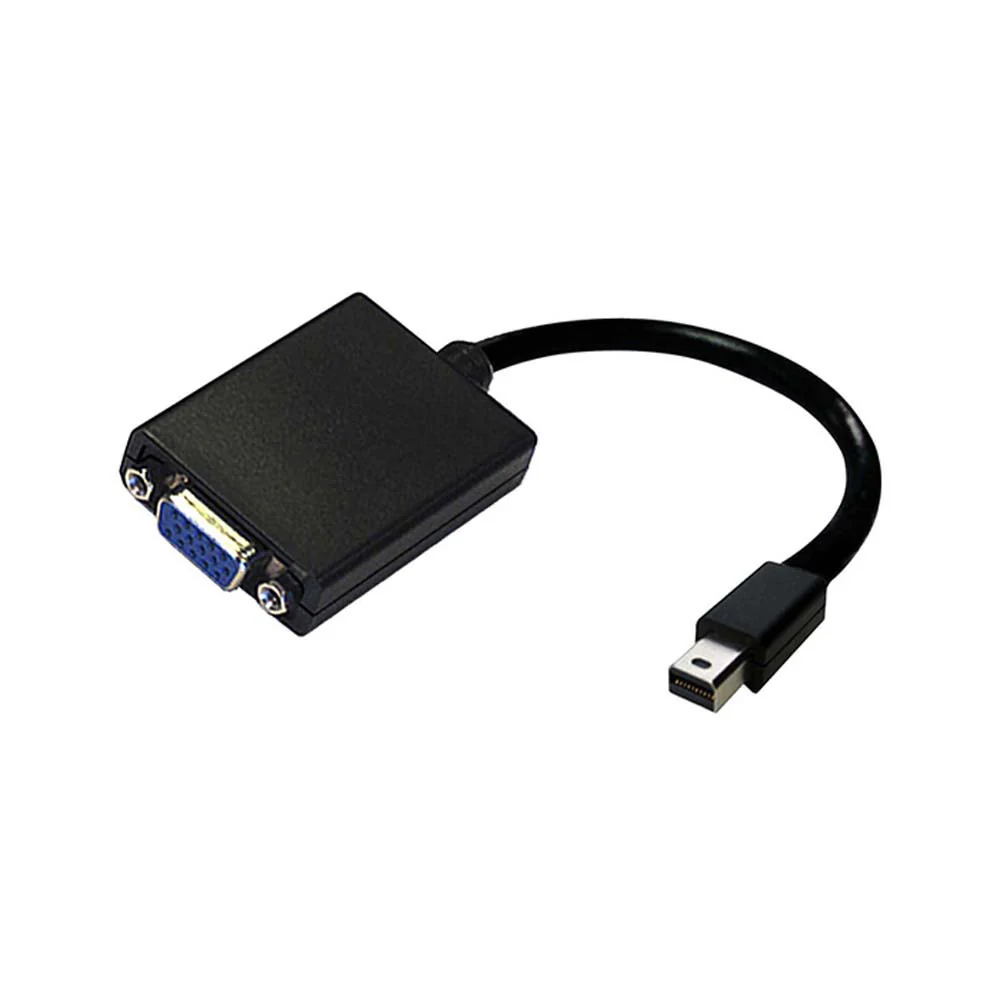 Adaptador Argom Mini Display Port a VGA 15cm Negro ARG-CB-0053