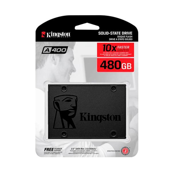 Disco Duro Interno SSD Kingston A400 2.5 480GB SA400S37/480G