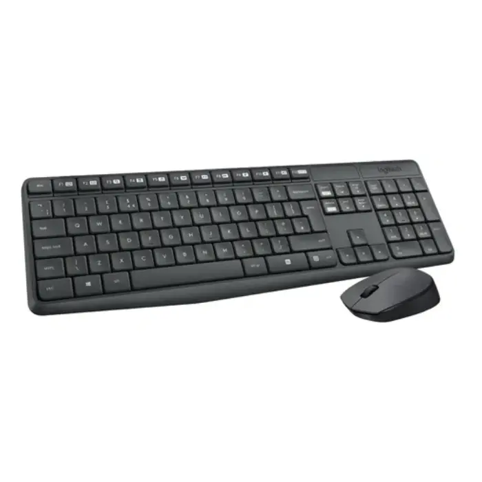 Combo Mouse y Teclado Inalámbrico Logitech MK235 Grafito 920-007901