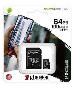 Memoria Micro SD Kingston 64GB Clase 10 SDCS2/64GB