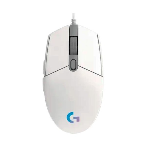Mouse Alámbrico Logitech G203 LightSync Gaming RGB Blanco 910-005791