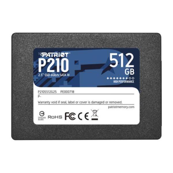 HD INTERNO 512GB 2.5 SOLIDO PATRIOT P210 P210S512G25 P210
