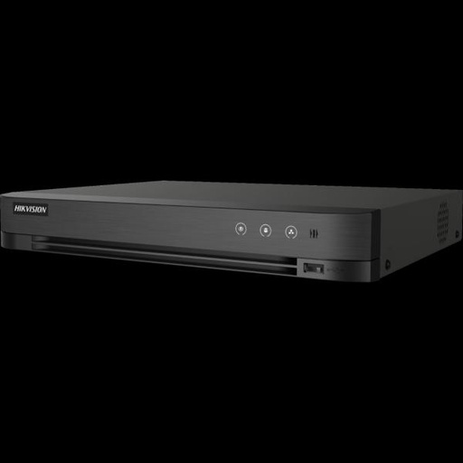GRABADORA DVR PARA CAMARAS DE VIGILANCIA HIKVISION 4-CH ANALOG.4-CH IP. 8MP/5MP/4MP/1080P/720P. 1 SATA INTERFACE. ACUSENSE HUM