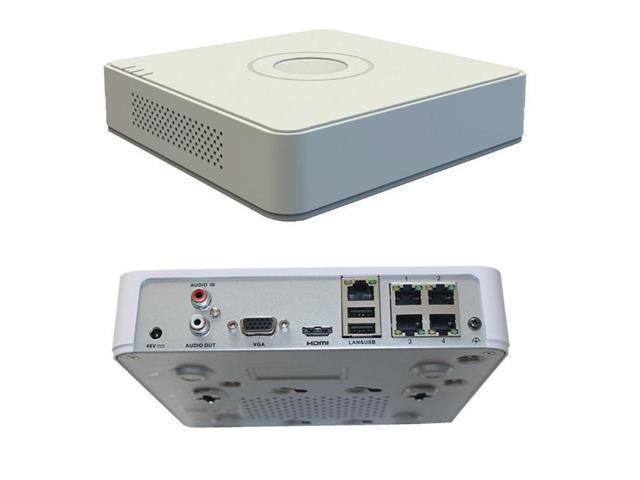 GRABADORA NVR PARA CAMARAS DE VIGILANCIA HIKVISION 4-CH IP.4-CH POE INTERFACE. H.265+. UP TO 6MP RECORDING. 1 SATA INTERFACE DS-