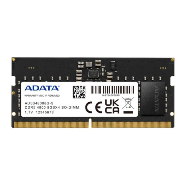 Memoria Ram Adata DDR5 8GB 4800MHZ SoDimm AD5S48008G-S