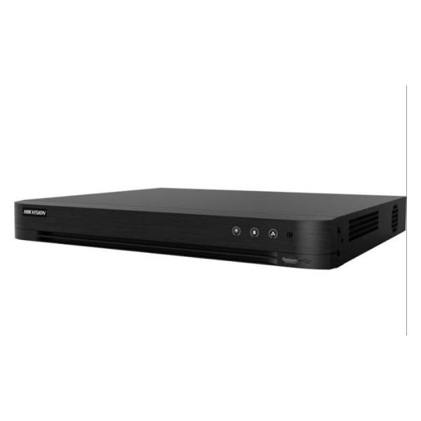 GRABADORA DVR PARA CAMARAS DE VIGILANCIA HIKVISION16-CH ANALOG.16-CH IP. 8MP/5MP/4MP/1080P/720P. 2 SATA INTERFACE. ACUSENSE HUMA