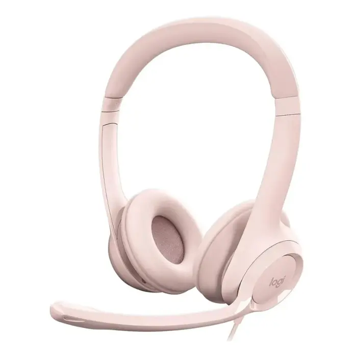 Headset Alámbrico Logitech H390 Rosa 981-001280