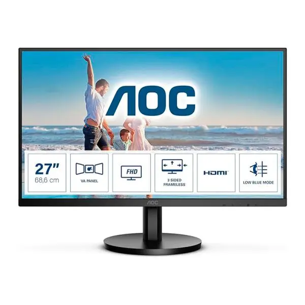 Monitor AOC 27B3HM 27″ FHD VGA/HDMI 75Hz 4ms Negro