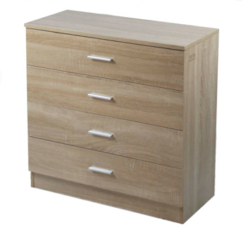 Gabinete Kenneth Cole 4 niveles Roble W72 x H67 x D33 cm KCWD20220511-O