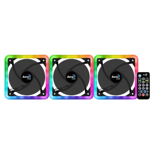 Set de Ventiladores Aerocool Edge 14 Pro Argb 14cm X3