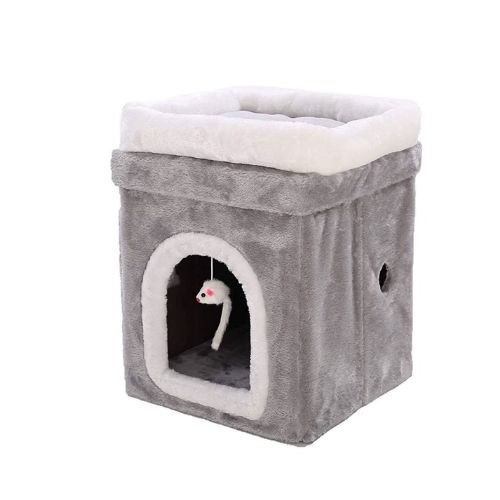 Casa para Gatos La Gotera Plegable M Gris CAS201-1