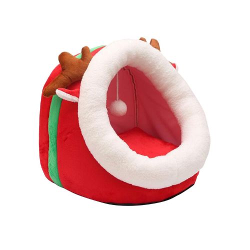 Cama para Mascotas La Gotera Roja Navideña S HP8T4