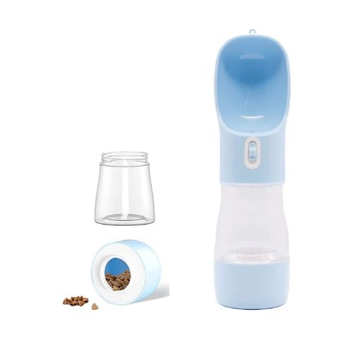 Dispensador de Comida y Agua para Mascotas La Gotera Portátil Celeste CL29U-3