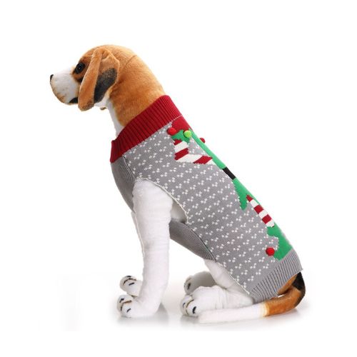 Suéter de Navidad para Mascotas La Gotera Gris M B08G2