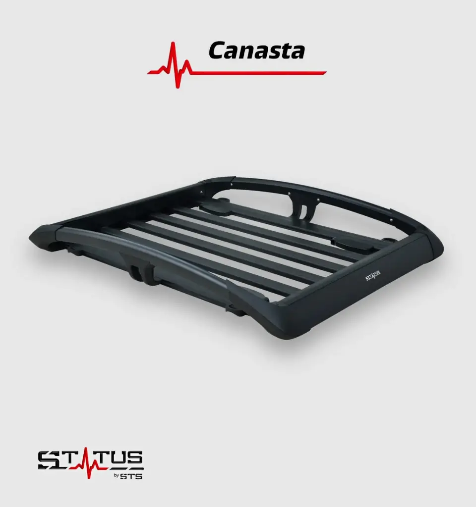 Canasta Porta Equipaje Status 5755 120cm Aluminio Negra RR1355N-XS