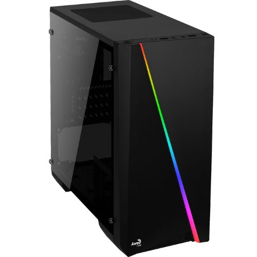 Case Gamer Aerocool Cylon Mini BG RGB 1 Abanico Vidrio Templado 13 Modos ARGB ACCM-PV12013.11