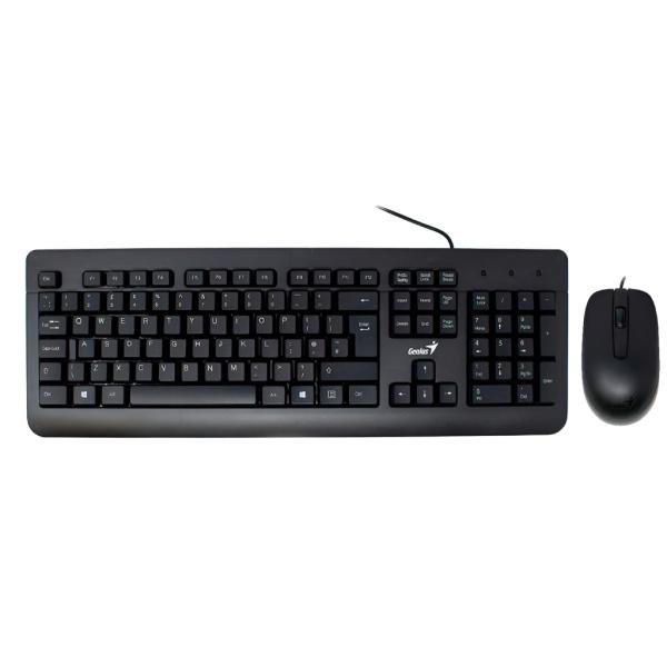 TECLADO Y MOUSE GENIUS KM-160 SP USB BLACK 31330001414