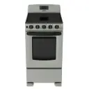 Cocina Eléctrica Mabe 20″ 4 Quemadores Plateada EME5040BVS0