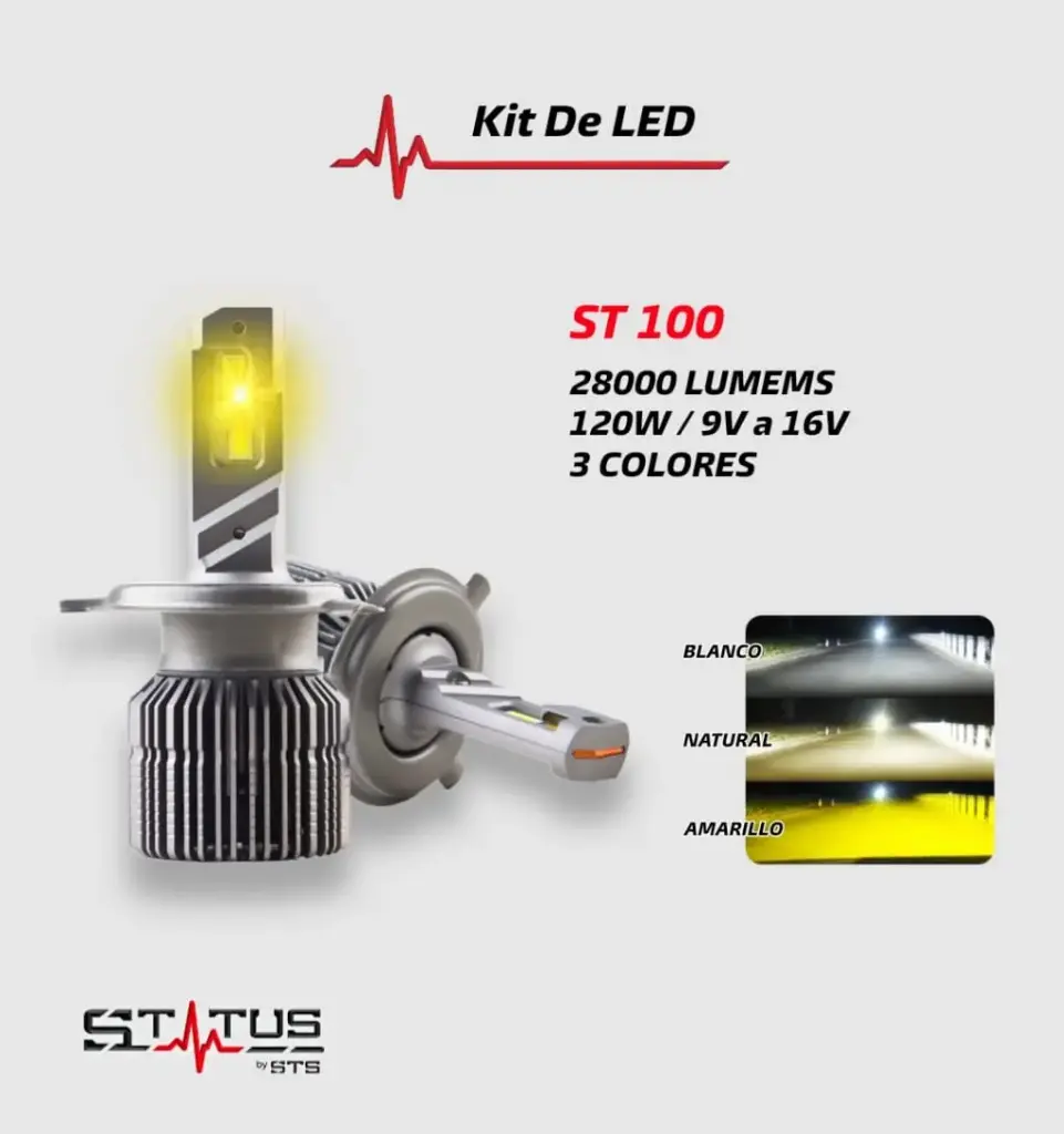 LED Status H7 Colors 28.000-Lumens 120W/9V/16V ST100