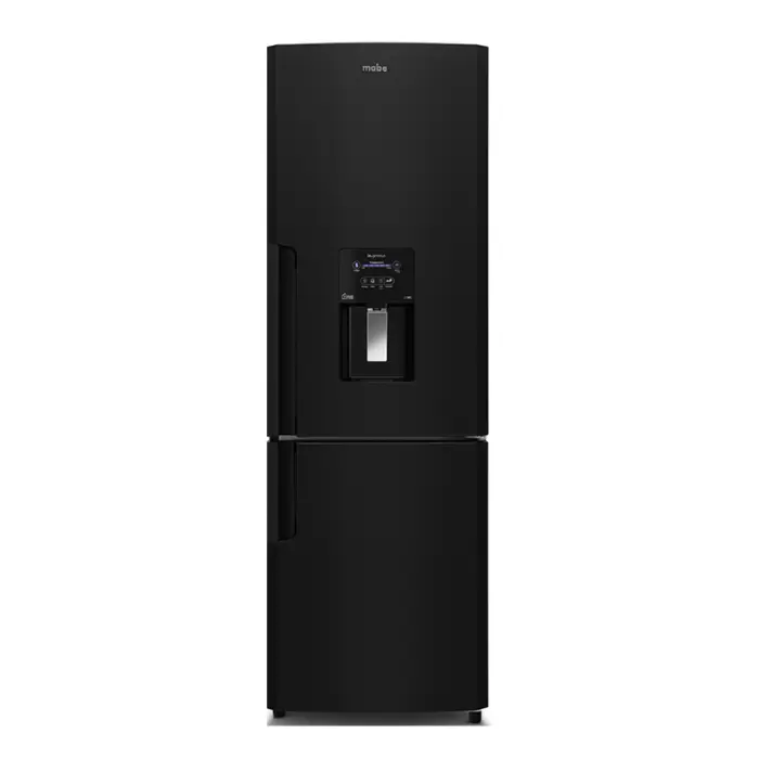 Refrigeradora Mabe Bottom Freezer 300Lts Dispensador de Agua Negra RMB300IZMRP0