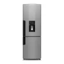 Refrigeradora Mabe Bottom Freezer 300Lts Dispensador de Agua Plateada/Negro RMB300IZMRX0