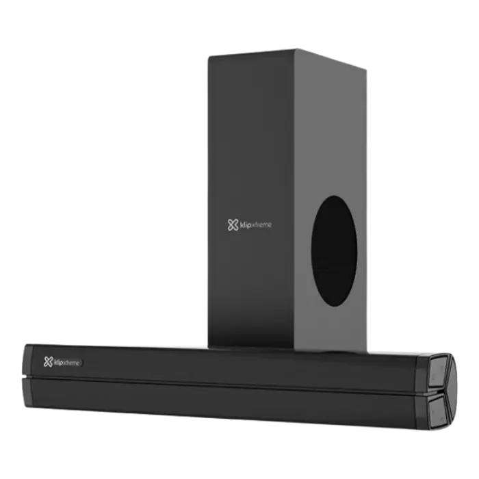 Barra de Sonido Klip Xtreme ThunderZound Subwoofer 2.1CH 120W Bluetooth/HDMI/USB-A Negra KSB-050