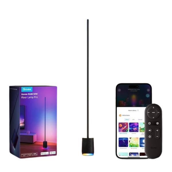 LAMPARA DE PISO GOVEE CON PARLANTE RGBICWW H6079112 NUEVO