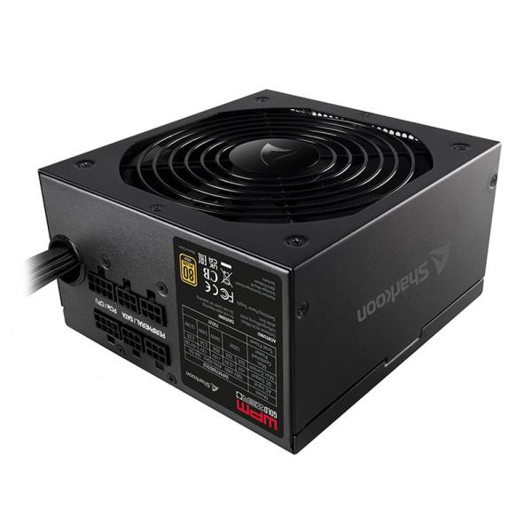 FUENTE DE PODER SHARKOON SHARK WPM GOLD ZERO 650W 4044951026555 NUEVO