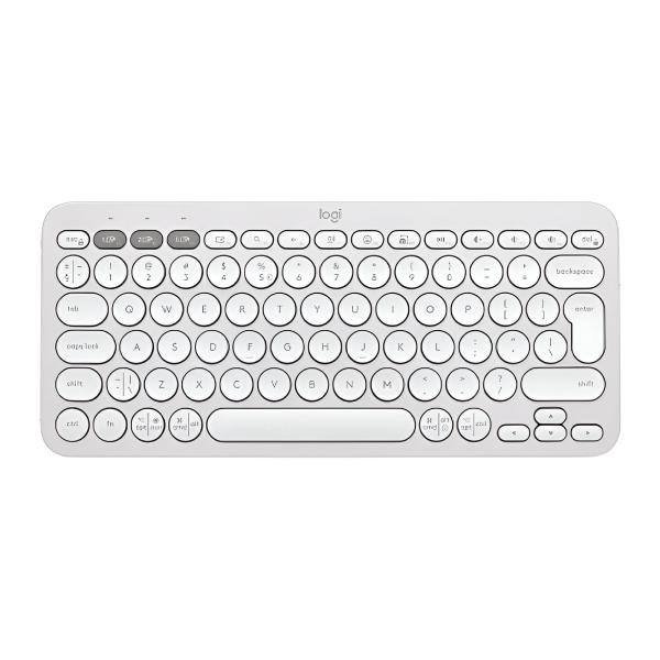 Teclado Inalámbrico Logitech Pebble 2 K380s BT Blanco 920-011784