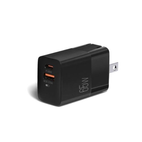 Cargador Dual Argom PD Argom Tipo C+USB 65W ARG-AC-0125BK
