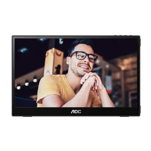 MONITOR PORTATIL 15.6" AOC 16T3E FHD IPS 1920 X 1080 60HZ CONECTIVIDAD USB-C X 2 NEGRO