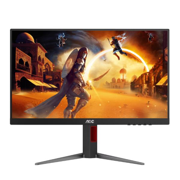 MONITOR GAMING 23.8" AOC 24G4 FHD IPS1920X1080 180 HZ 0.5MS DP HDMI VGA G-SYNC PLANO NEGRO