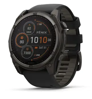 SmartWatch Garmin Fenix 8 Zafiro Solar 51mm Titanio DLC Gris Carbono 010-02907-10