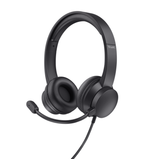 Trust headset supraaurales USB PC almohadillas y diadema ajustable - 25088