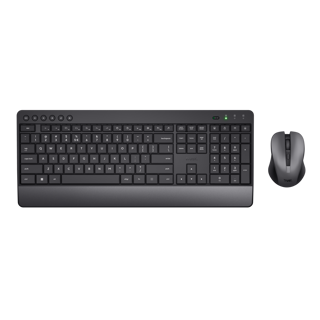 Trust teclado y mouse inalambrico eco en español teclas y botones silenciosos - 24531