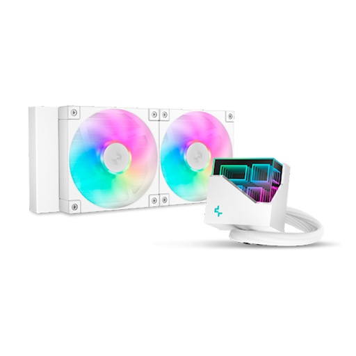 ENFRIAMIENTO LIQUIDO DEEPCOOL LT240 WH ARGB 2 EN 1 240MM R-LT240-WHAMNC-G-1