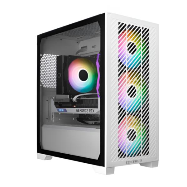 CASE GAMING COOLER MASTER ELITE 301 MICRO-ATX NO VIDRIO TEMPLADO 3 VENTILADORES FRONTALES Y 1 POSTERIOR E301-WGNN-S00