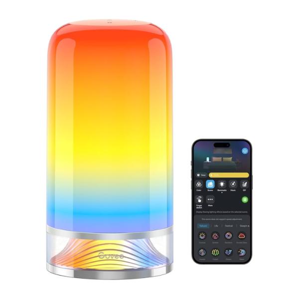 LÁMPARA ESCRITORIO INTELIGENTE GOVEE TÁCTIL WIFI Y BLUETOOTH H60221D1